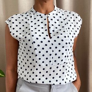 EUC J. Crew Polka Dot Blouse MT